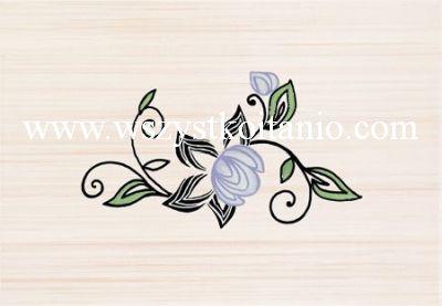 Dekor Rodillo fiolet 1; 25 x 36, Domino, p�ytki, glazura, kafelki, Tub�dzin