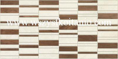 Dekor �cienny Enna wood 22,3 x 44,8; Domino, p�ytki, glazura, kafelki, Tub�dzin