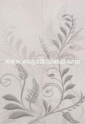 Obraz 4-elementowy Oriano grafit 50 x 72, Domino, p�ytki, kafelki, glazura, dekory, p�ytka, 4 x 25 x 36, Tub�dzin