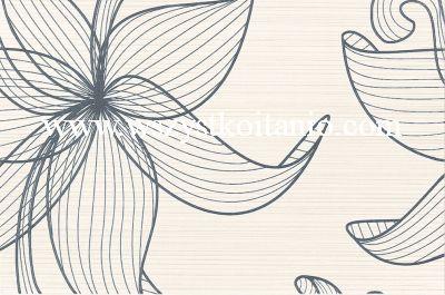 Dekor Lorena grey Inserto Flower B 30 x 45, Opoczno, p�ytki, kafelki, glazura, p�ytka, szara