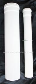 Rury koncentryczne przed�u�aj�ce fi DN 60 / 100 z uszczelk�, d�ugo�� L = 500, MTS, L = 0,50 m, 3318078, rura