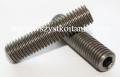 Wkr�t dociskowy M 12 x 50 nierdzewny A2, ustalaj�cy, bez �ba, koniec �ci�ty, imbus, DIN 913, wkr�ty