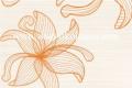 Dekor Lorena orange Inserto Flower C 30 x 45, Opoczno, p�ytki, kafelki, glazura, p�ytka, pomara�czowa